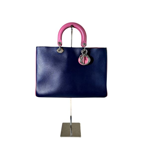 Dior Tri-color Calfskin Diorissimo - Picture 1 of 12